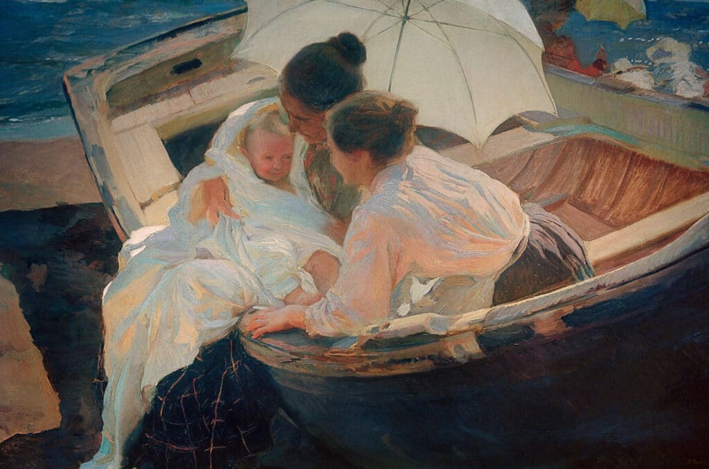 Joaquín Sorolla, “Después del baño” (1892), Colección Particular